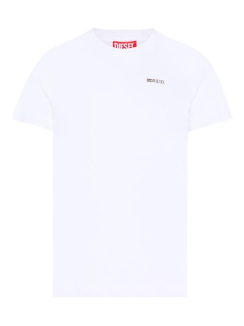 T-shirt bambino Diesel bianca a manica corta DIESEL KIDS | J027710CATMK100